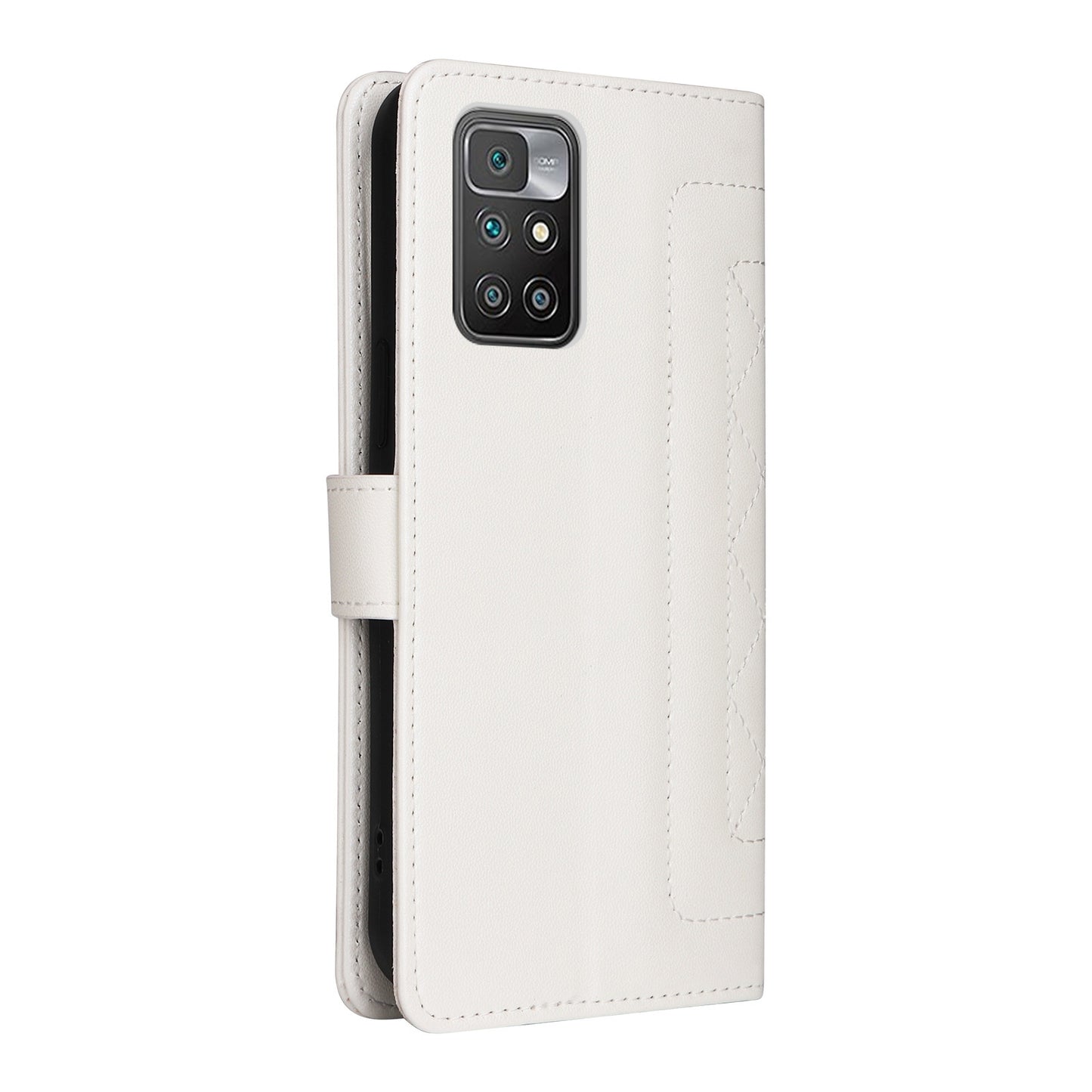 Xiaomi Redmi 10 Diamond Lattice Leather Flip Phone Case - Durable and Convenient Holder with Precision Cutouts