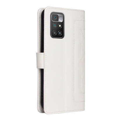 Xiaomi Redmi 10 Diamond Lattice Leather Flip Phone Case - Durable and Convenient Holder with Precision Cutouts
