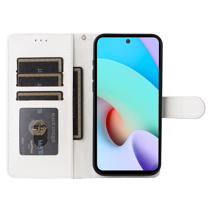 Xiaomi Redmi 10 Diamond Lattice Leather Flip Phone Case - Durable and Convenient Holder with Precision Cutouts