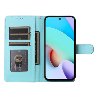 Xiaomi Redmi 10 Diamond Lattice Leather Flip Phone Case - Durable and Convenient Holder with Precision Cutouts