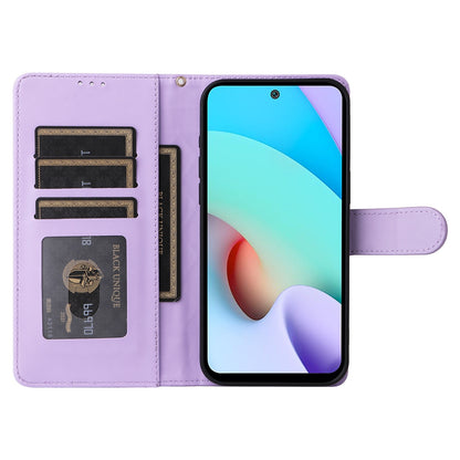 Xiaomi Redmi 10 Diamond Lattice Leather Flip Phone Case - Durable and Convenient Holder with Precision Cutouts