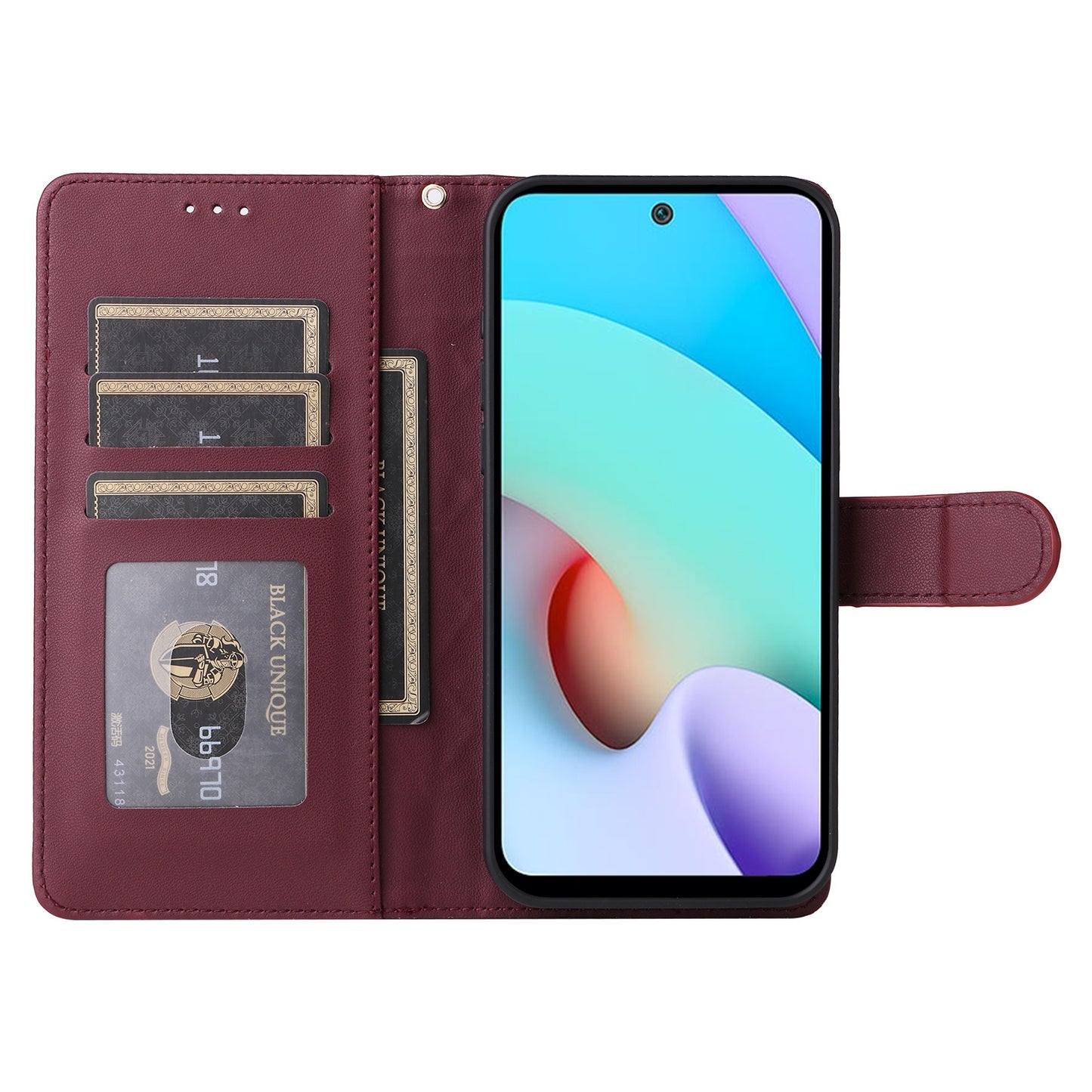 Xiaomi Redmi 10 Diamond Lattice Leather Flip Phone Case - Durable and Convenient Holder with Precision Cutouts