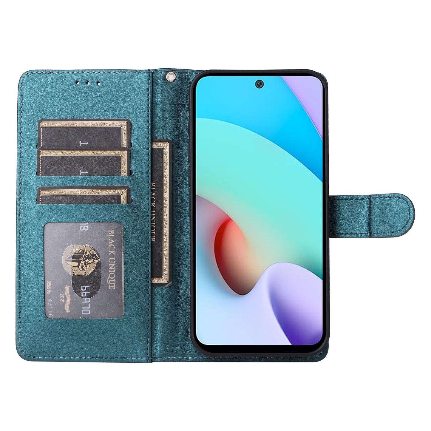 Xiaomi Redmi 10 Diamond Lattice Leather Flip Phone Case - Durable and Convenient Holder with Precision Cutouts