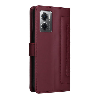 Xiaomi Redmi 10 5G Diamond Lattice Leather Flip Phone Case - Durable and Convenient Holder with Precision Cutouts