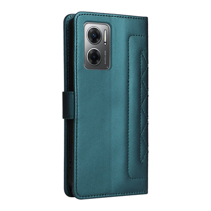 Xiaomi Redmi 10 5G Diamond Lattice Leather Flip Phone Case - Durable and Convenient Holder with Precision Cutouts