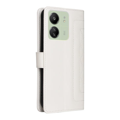 Xiaomi Redmi 13C Diamond Lattice Leather Flip Phone Case - Durable and Convenient Holder with Precision Cutouts