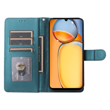 Xiaomi Redmi 13C Diamond Lattice Leather Flip Phone Case - Durable and Convenient Holder with Precision Cutouts