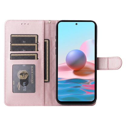 Xiaomi Redmi Note 10 Diamond Lattice Leather Flip Phone Case - Durable and Convenient Holder with Precision Cutouts