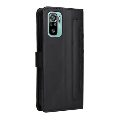 Xiaomi Redmi Note 10 Diamond Lattice Leather Flip Phone Case - Durable and Convenient Holder with Precision Cutouts