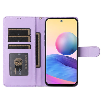 Xiaomi Redmi Note 10 5G Diamond Lattice Leather Flip Phone Case - Durable and Convenient Holder with Precision Cutouts
