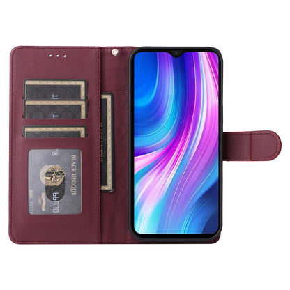 Xiaomi Redmi Note 8 Pro Diamond Lattice Leather Flip Phone Case - Durable and Convenient Holder with Precision Cutouts