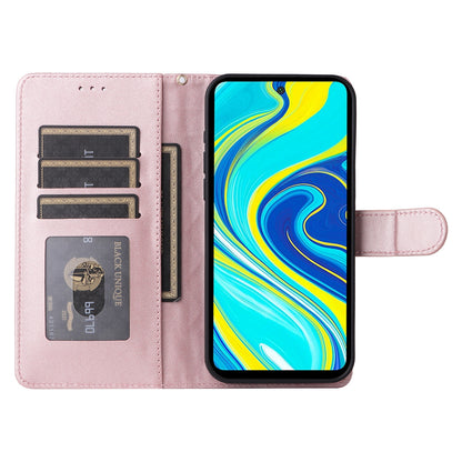 Xiaomi Redmi Note 9s Diamond Lattice Leather Flip Phone Case - Durable and Convenient Holder with Precision Cutouts