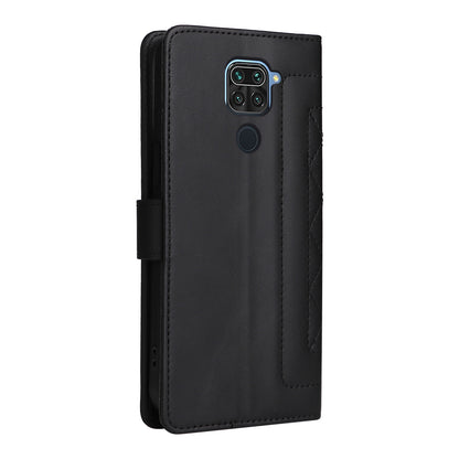 Xiaomi Redmi Note 9 Diamond Lattice Leather Flip Phone Case - Durable and Convenient Holder with Precision Cutouts