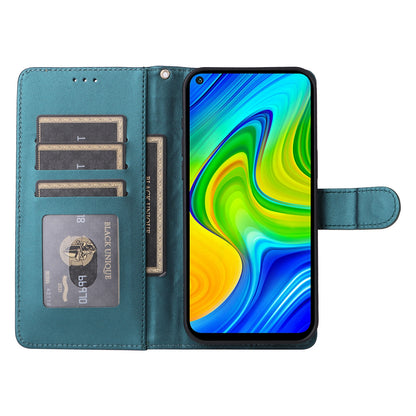Xiaomi Redmi Note 9 Diamond Lattice Leather Flip Phone Case - Durable and Convenient Holder with Precision Cutouts