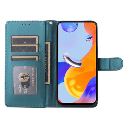 Xiaomi Redmi Note 11 Pro Global Diamond Lattice Leather Flip Phone Case - Durable and Convenient Holder with Precision Cutouts