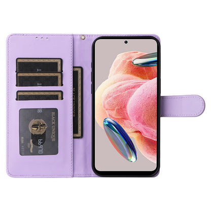 Xiaomi Redmi Note 12 4G Diamond Lattice Leather Flip Phone Case - Durable and Convenient Holder with Precision Cutouts