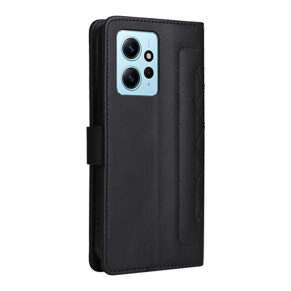 Xiaomi Redmi Note 12 4G Diamond Lattice Leather Flip Phone Case - Durable and Convenient Holder with Precision Cutouts