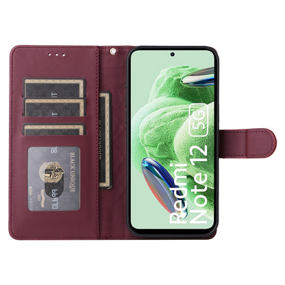 Xiaomi Redmi Note 12 5G / Poco X5 Diamond Lattice Leather Flip Phone Case - Durable and Convenient Holder with Precision Cutouts