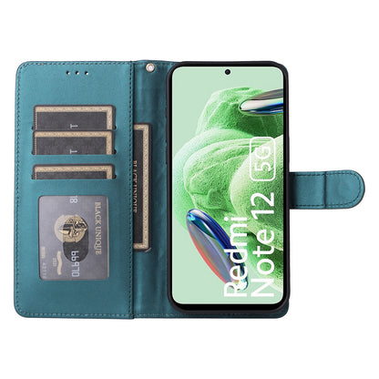 Xiaomi Redmi Note 12 5G / Poco X5 Diamond Lattice Leather Flip Phone Case - Durable and Convenient Holder with Precision Cutouts