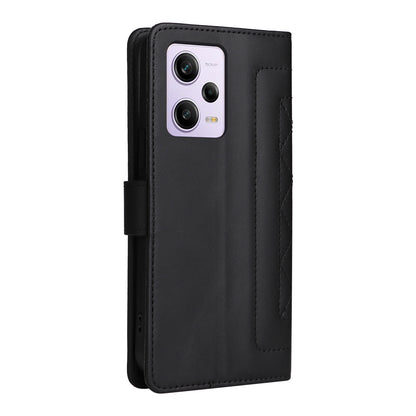 Xiaomi Redmi Note 12 Pro 5G Diamond Lattice Leather Flip Phone Case - Durable and Convenient Holder with Precision Cutouts