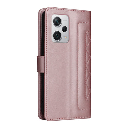 Xiaomi Redmi Note 12 Pro+ Diamond Lattice Leather Flip Phone Case - Durable and Convenient Holder with Precision Cutouts