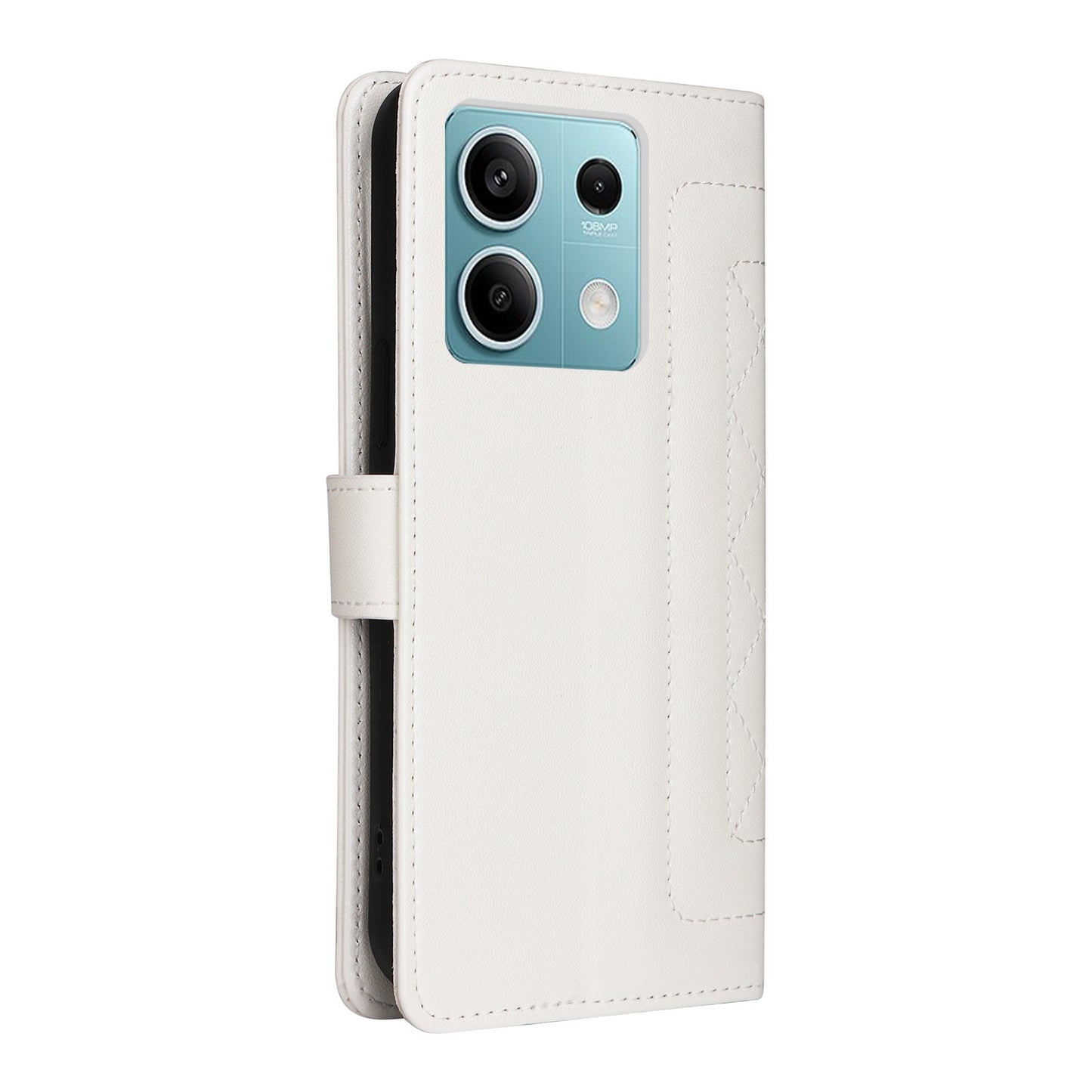 Xiaomi Redmi Note 13 5G Diamond Lattice Leather Flip Phone Case - Durable and Convenient Holder with Precision Cutouts