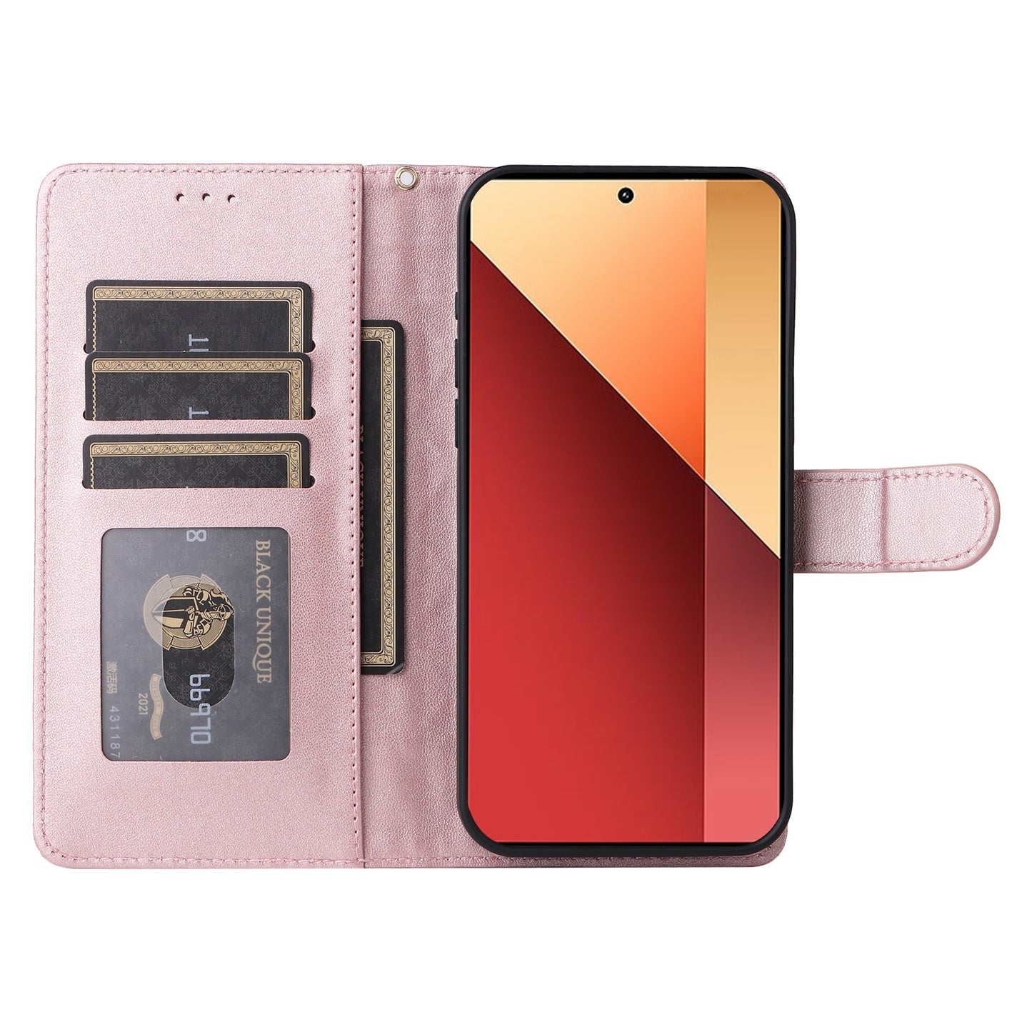 Xiaomi Redmi Note 13 5G Diamond Lattice Leather Flip Phone Case - Durable and Convenient Holder with Precision Cutouts