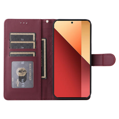 Xiaomi Redmi Note 13 5G Diamond Lattice Leather Flip Phone Case - Durable and Convenient Holder with Precision Cutouts