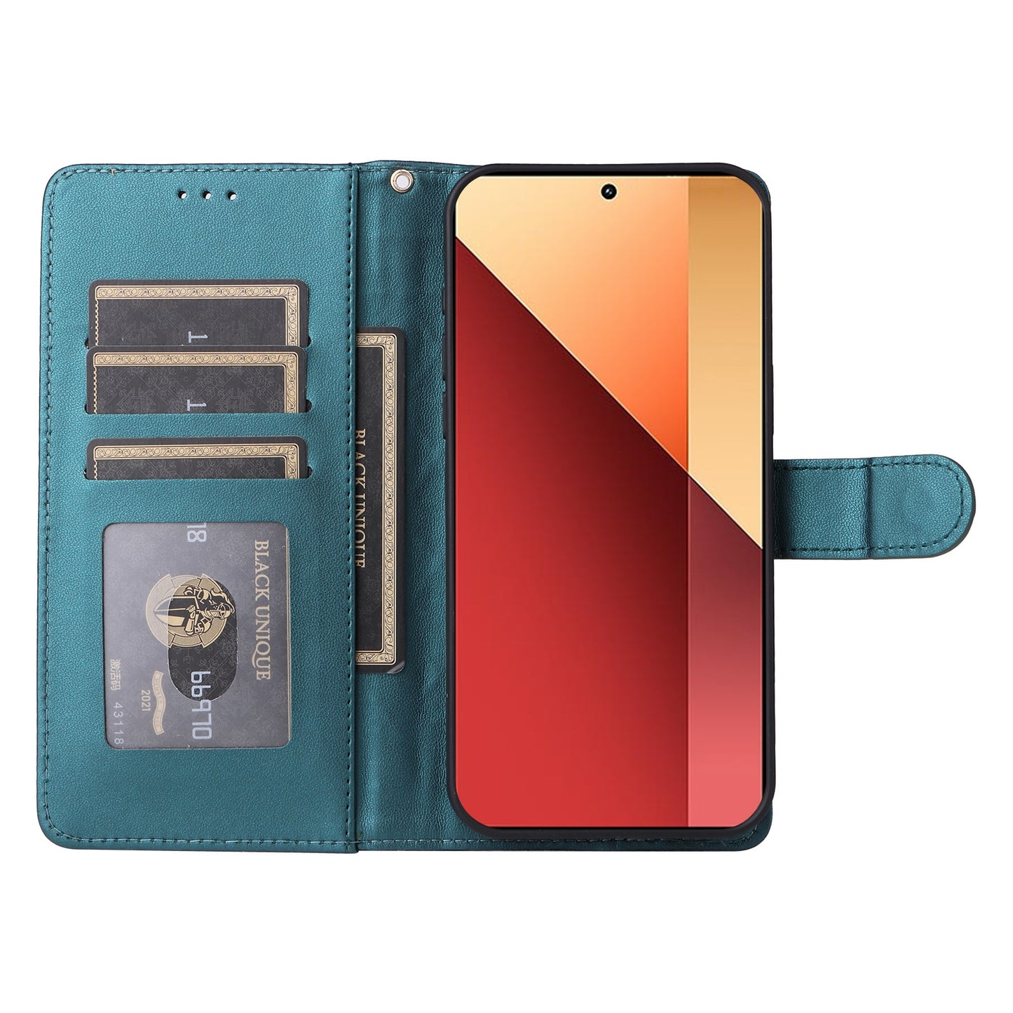 Xiaomi Redmi Note 13 5G Diamond Lattice Leather Flip Phone Case - Durable and Convenient Holder with Precision Cutouts