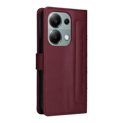 Xiaomi Redmi Note 13 Pro 4G Diamond Lattice Leather Flip Phone Case - Durable and Convenient Holder with Precision Cutouts