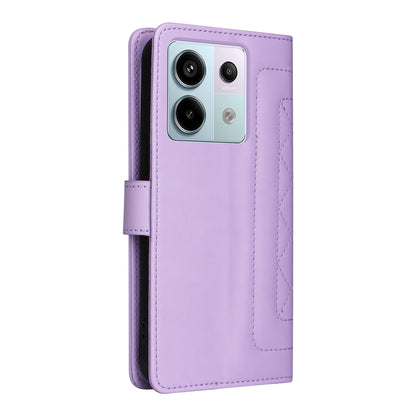 Xiaomi Redmi Note 13 Pro 5G Diamond Lattice Leather Flip Phone Case - Durable and Convenient Holder with Precision Cutouts