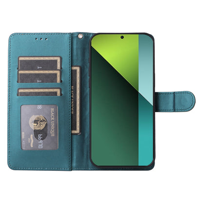 Xiaomi Redmi Note 13 Pro 5G Diamond Lattice Leather Flip Phone Case - Durable and Convenient Holder with Precision Cutouts