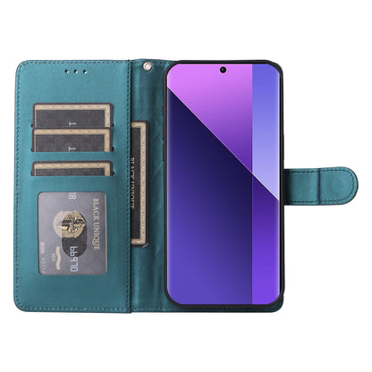 Xiaomi Redmi Note 13 Pro+ 5G Diamond Lattice Leather Flip Phone Case - Durable and Convenient Holder with Precision Cutouts