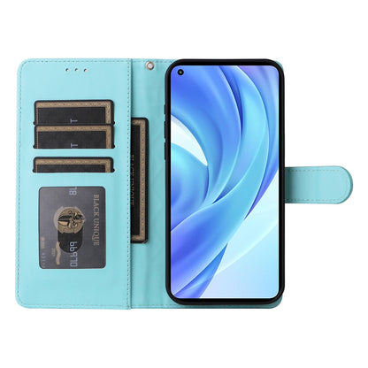 Xiaomi Mi 11 Lite Diamond Lattice Leather Flip Phone Case - Durable and Convenient Holder with Precision Cutouts