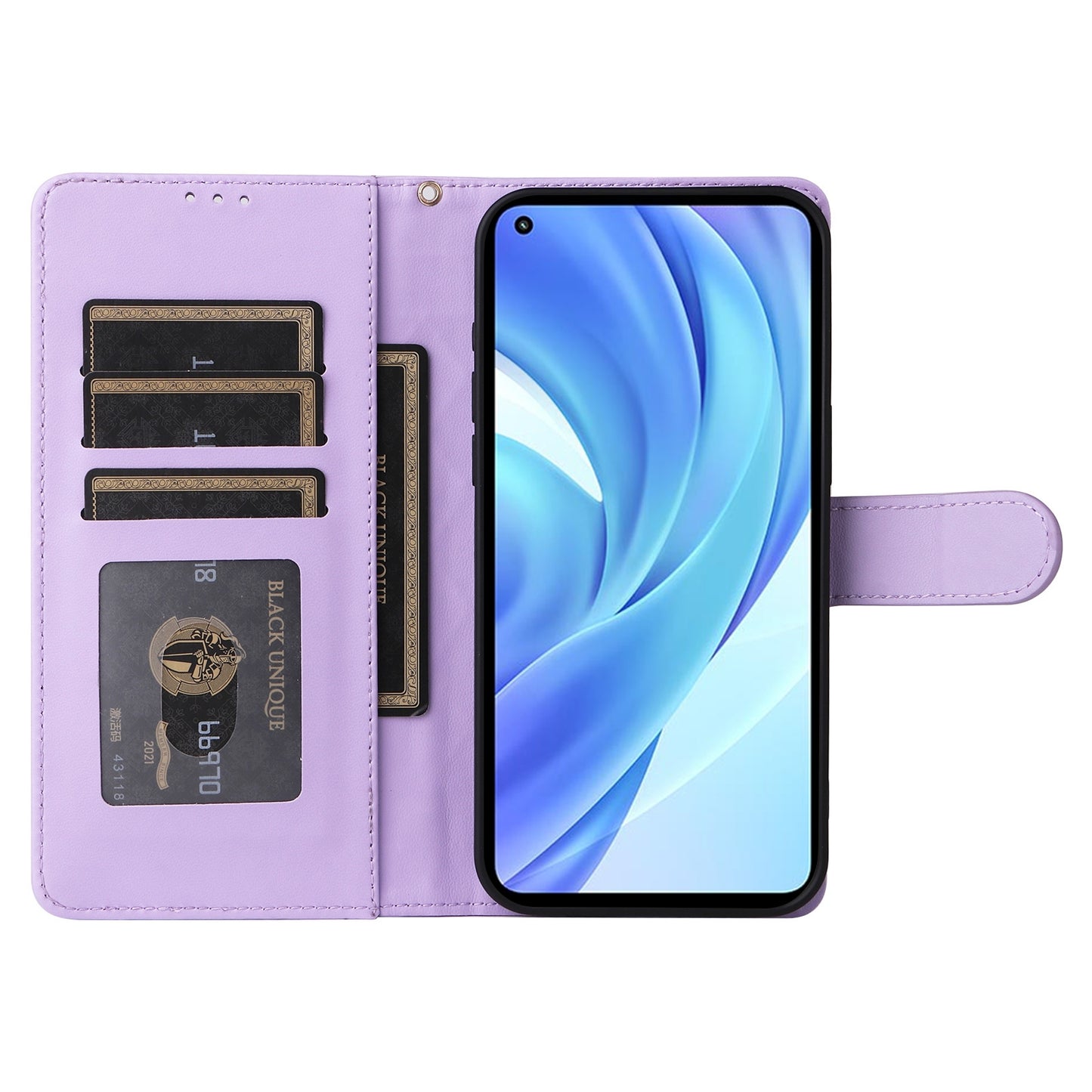 Xiaomi Mi 11 Lite Diamond Lattice Leather Flip Phone Case - Durable and Convenient Holder with Precision Cutouts