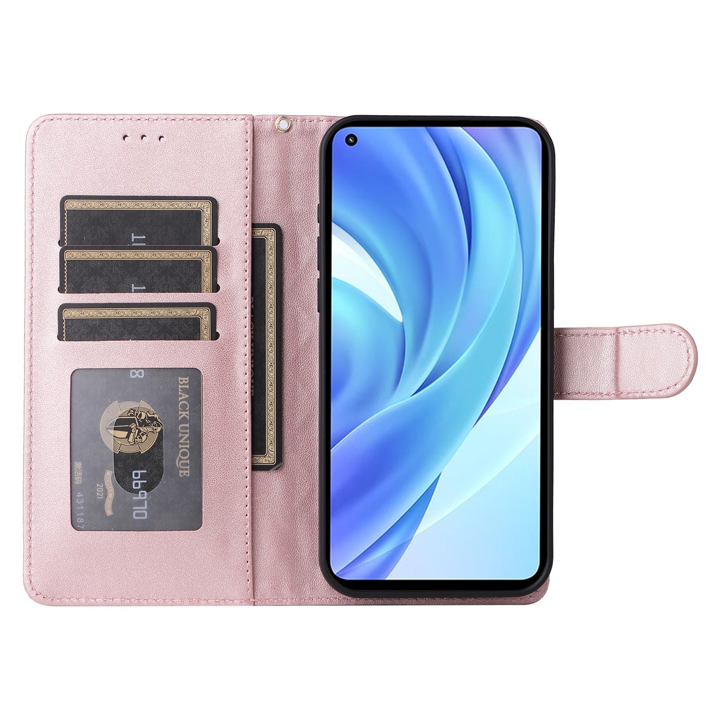 Xiaomi Mi 11 Lite Diamond Lattice Leather Flip Phone Case - Durable and Convenient Holder with Precision Cutouts