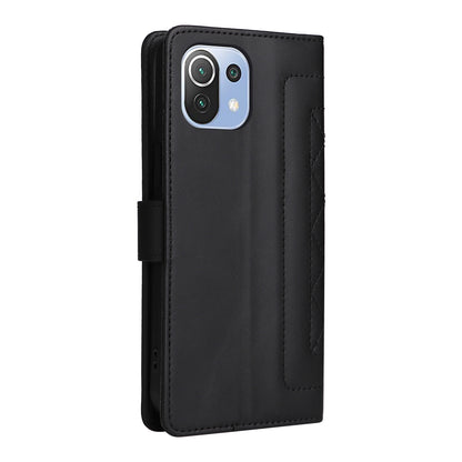 Xiaomi Mi 11 Lite Diamond Lattice Leather Flip Phone Case - Durable and Convenient Holder with Precision Cutouts