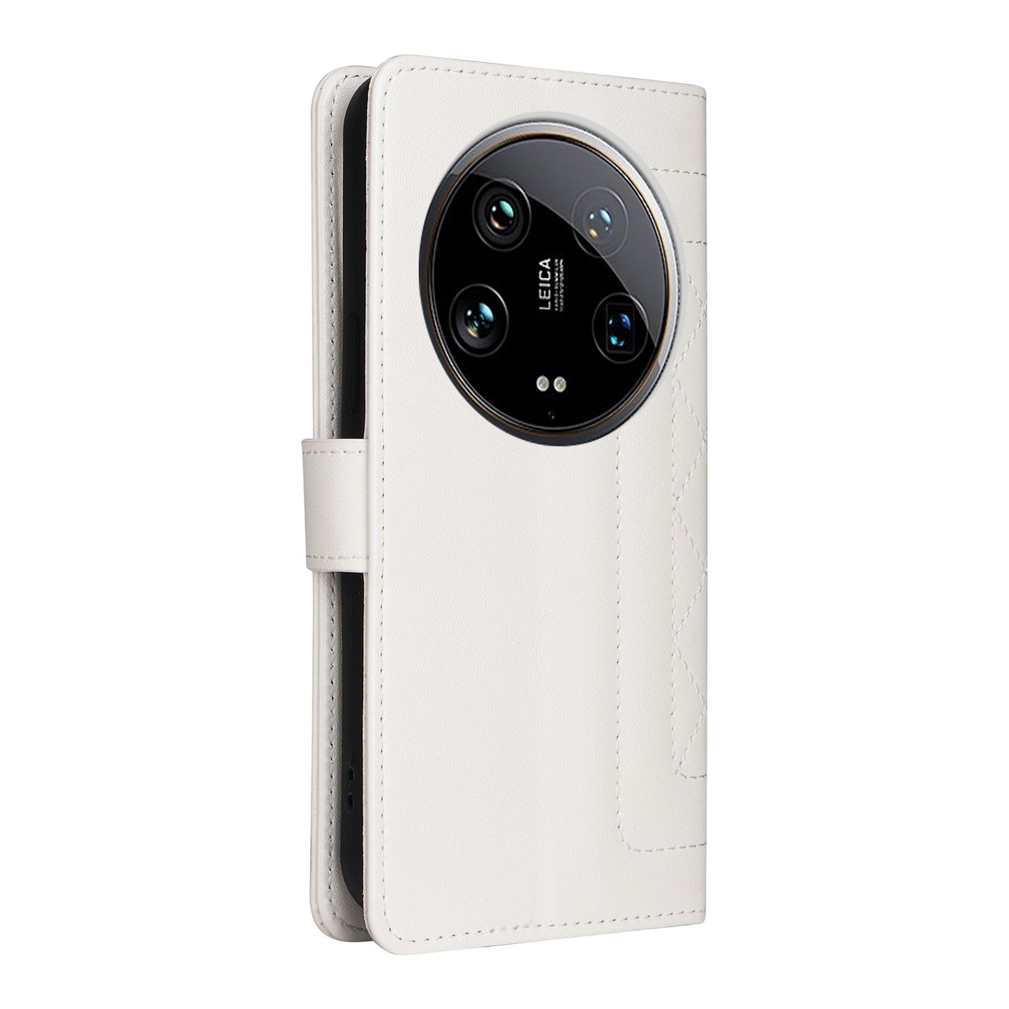 Xiaomi 14 Ultra Diamond Lattice Leather Flip Phone Case - Durable and Convenient Holder with Precision Cutouts