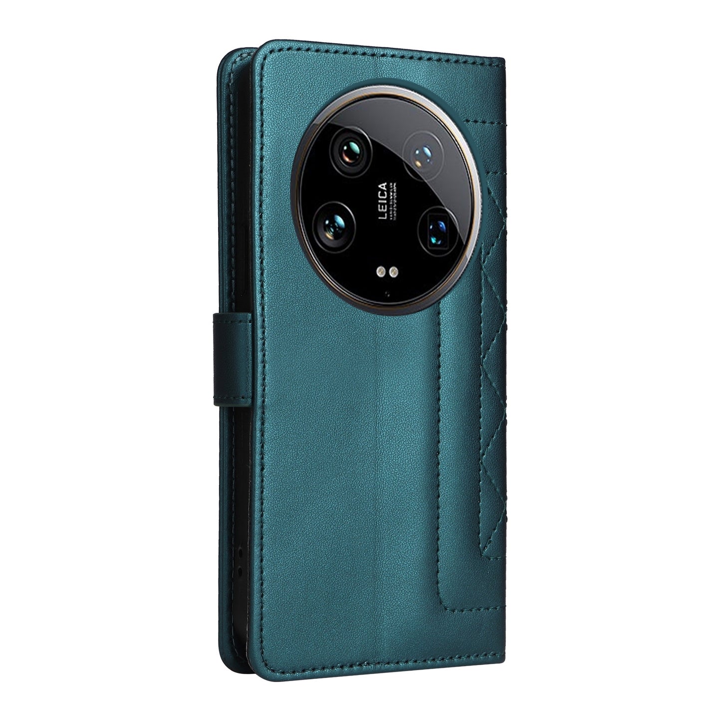 Xiaomi 14 Ultra Diamond Lattice Leather Flip Phone Case - Durable and Convenient Holder with Precision Cutouts