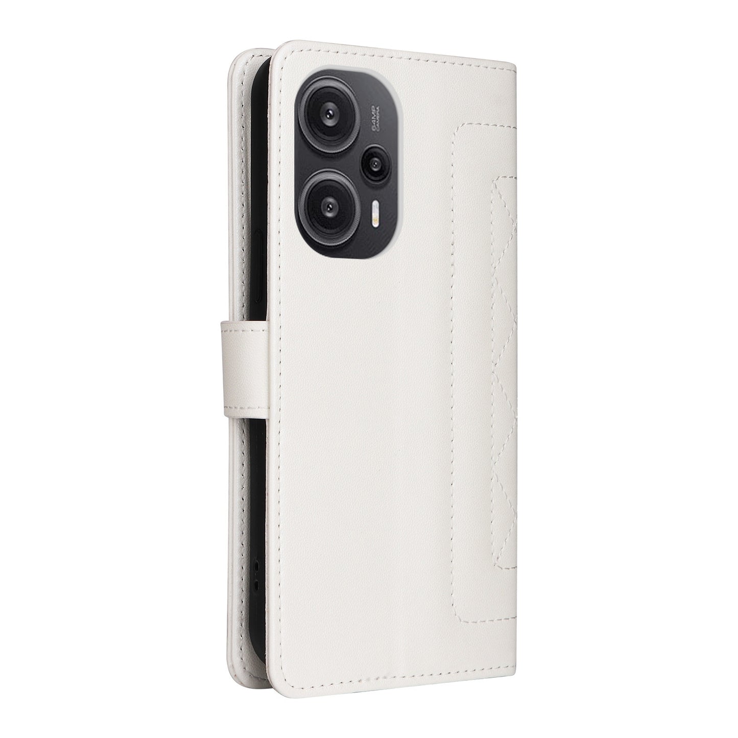 Xiaomi Poco F5 Diamond Lattice Leather Flip Phone Case - Durable and Convenient Holder with Precision Cutouts