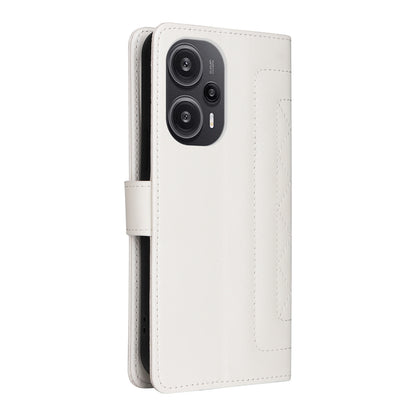 Xiaomi Poco F5 Diamond Lattice Leather Flip Phone Case - Durable and Convenient Holder with Precision Cutouts