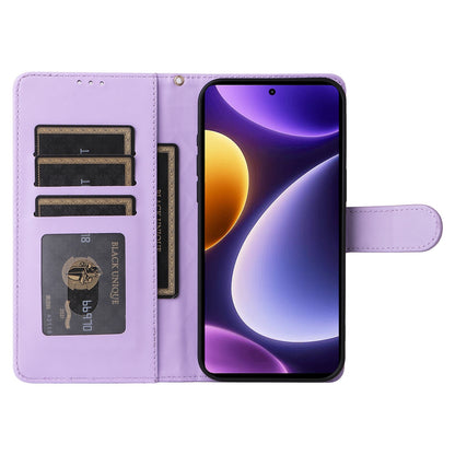 Xiaomi Poco F5 Diamond Lattice Leather Flip Phone Case - Durable and Convenient Holder with Precision Cutouts