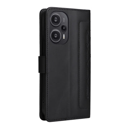 Xiaomi Poco F5 Diamond Lattice Leather Flip Phone Case - Durable and Convenient Holder with Precision Cutouts