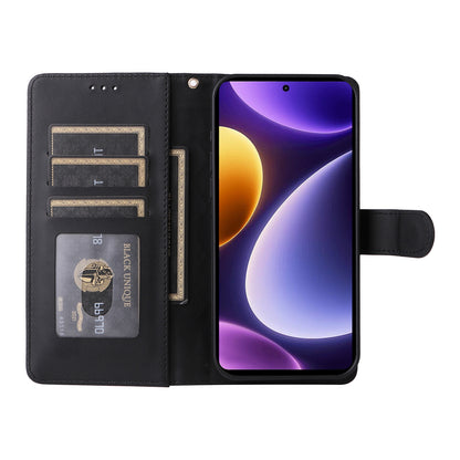 Xiaomi Poco F5 Diamond Lattice Leather Flip Phone Case - Durable and Convenient Holder with Precision Cutouts