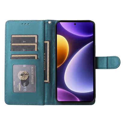 Xiaomi Poco F5 Diamond Lattice Leather Flip Phone Case - Durable and Convenient Holder with Precision Cutouts