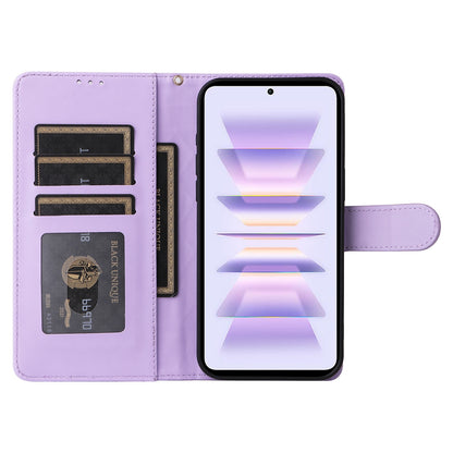 Xiaomi Poco F5 Pro Diamond Lattice Leather Flip Phone Case - Durable and Convenient Holder with Precision Cutouts