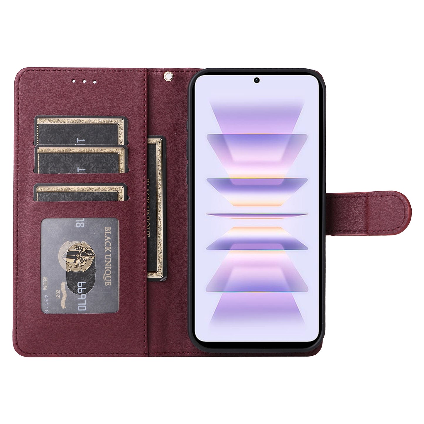 Xiaomi Poco F5 Pro Diamond Lattice Leather Flip Phone Case - Durable and Convenient Holder with Precision Cutouts