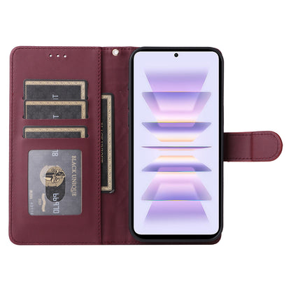 Xiaomi Poco F5 Pro Diamond Lattice Leather Flip Phone Case - Durable and Convenient Holder with Precision Cutouts