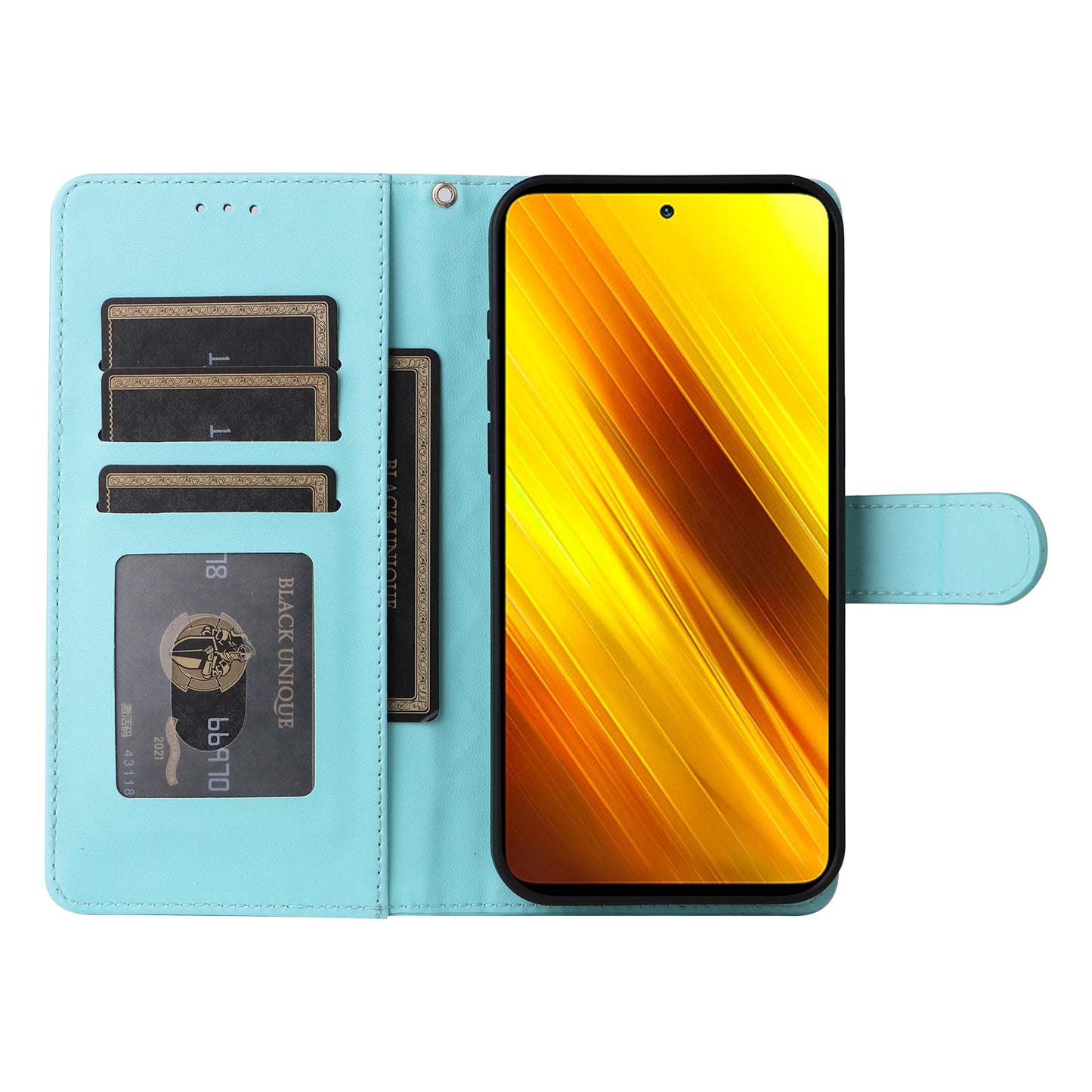 Xiaomi Poco X3 NFC Diamond Lattice Leather Flip Phone Case - Durable and Convenient Holder with Precision Cutouts