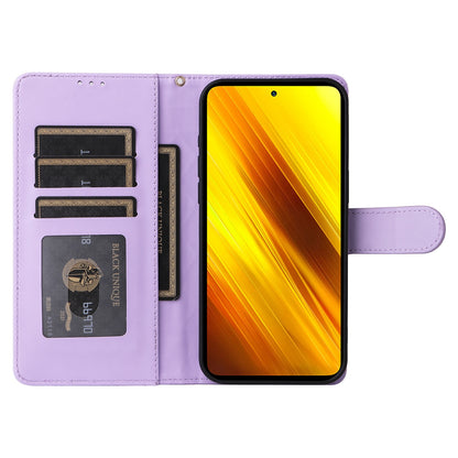 Xiaomi Poco X3 NFC Diamond Lattice Leather Flip Phone Case - Durable and Convenient Holder with Precision Cutouts
